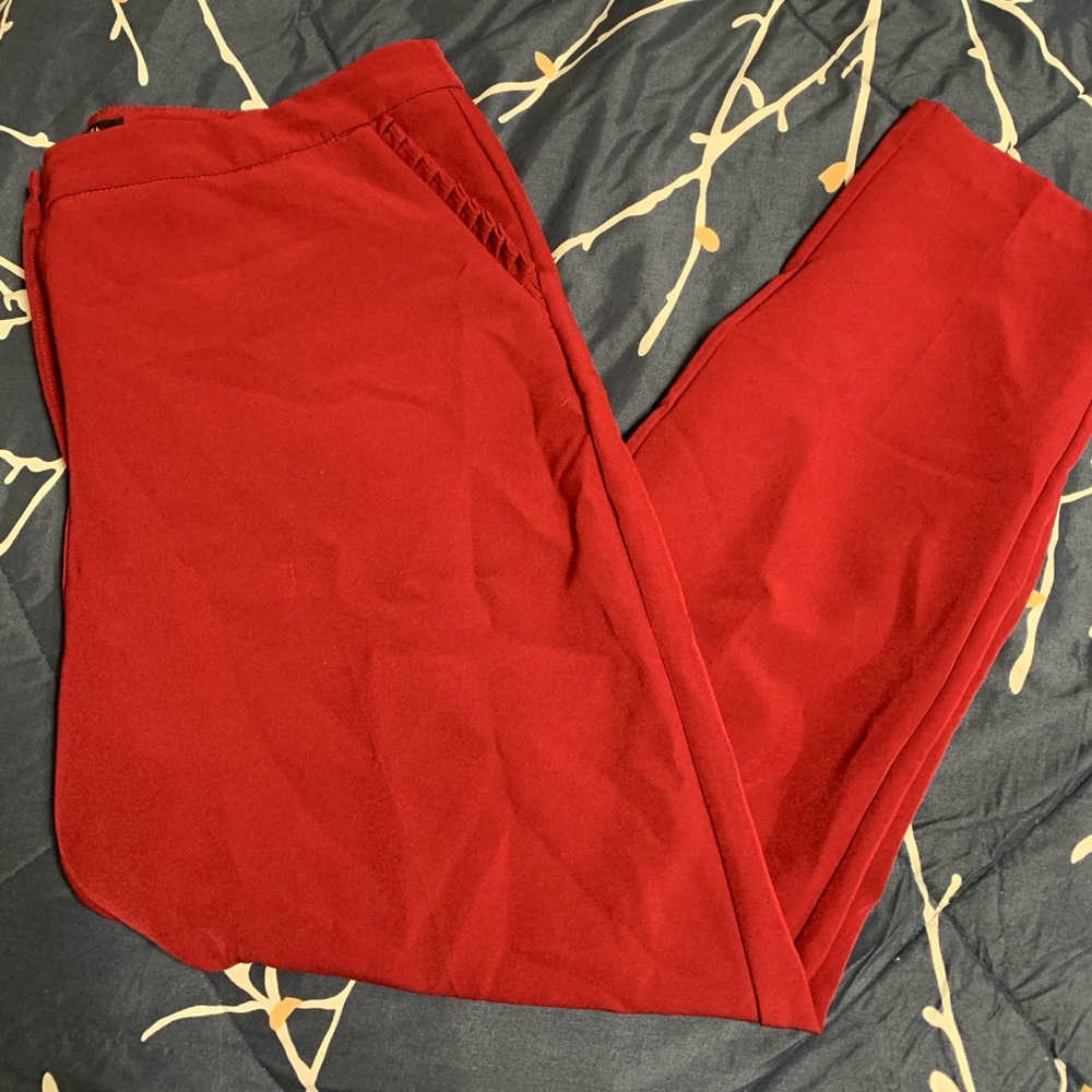 Zac and Rachel Chinos *Dark Red*